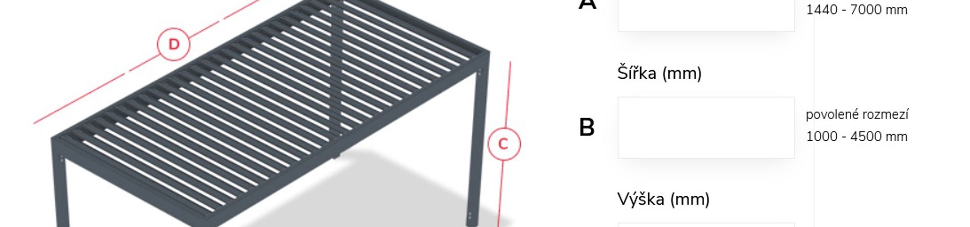 Mobilní aplikace ISOTRA pergola